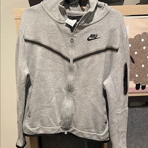 Nike Gray Full-Zip Hoodie